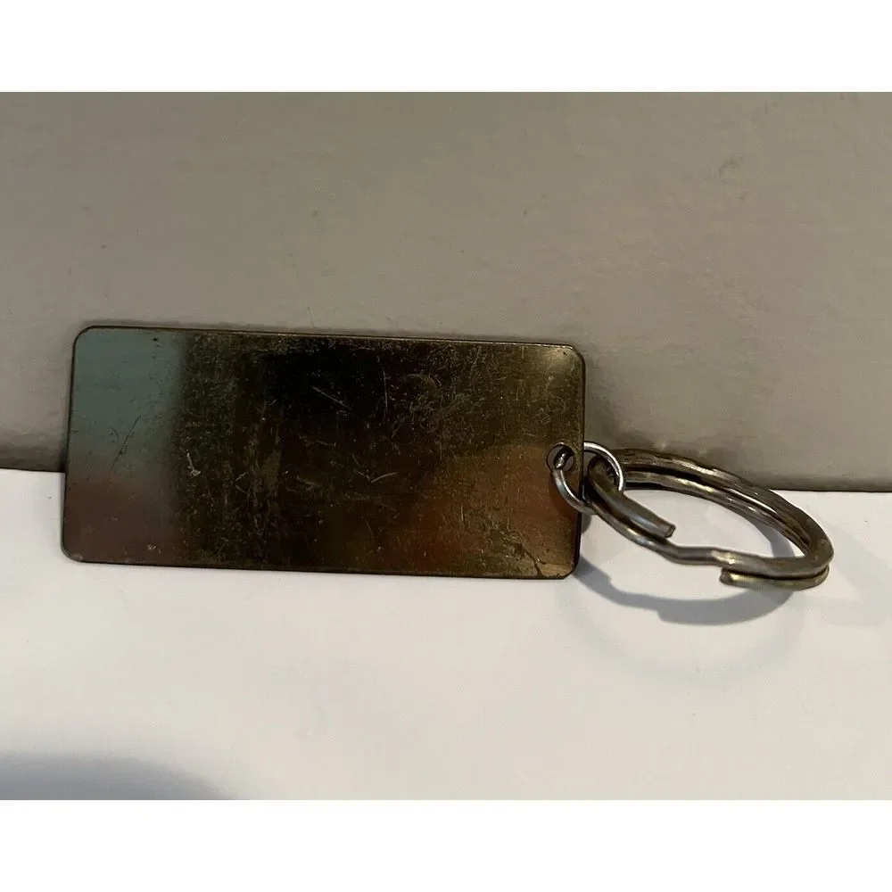 Vintage San Diego Metal Keychain Rainbow Unicorn Keyring 2.5